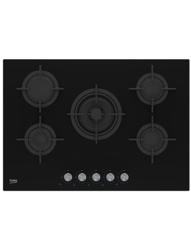 Encimera Beko HILW75222SL  5 fuegos  Cristalgas  7