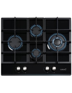 Encimera Cata LCIB6031BK  Cristal  4 fuegos  Hierr
