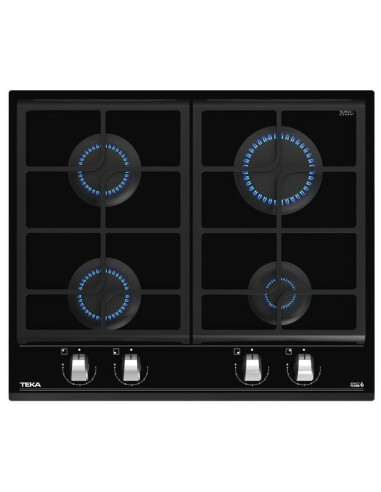 Encimera Teka GZC64300XBA BK  cristal gas  4fuegos
