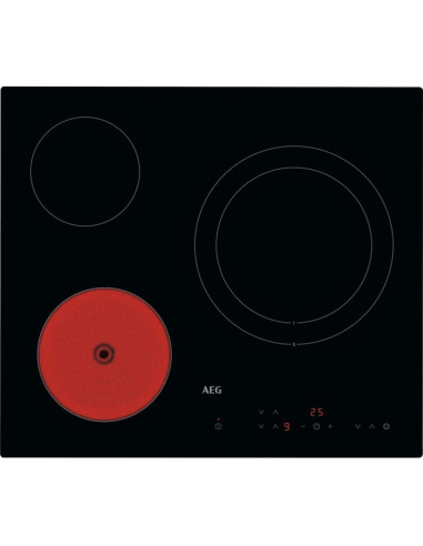 Vitroceramica AEG HRB63321CK  3 zonas  60cm