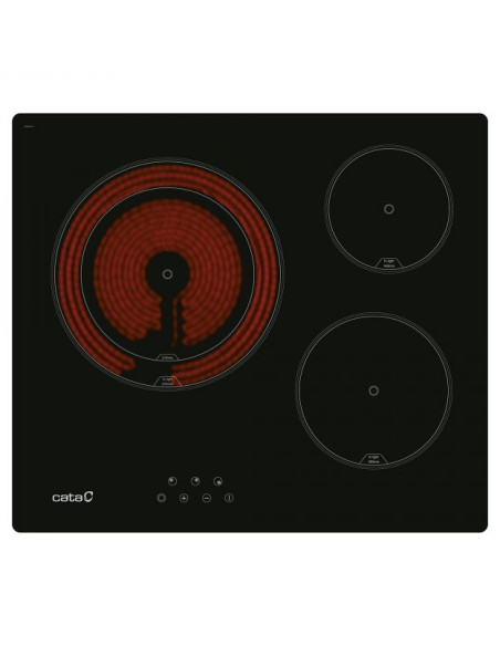 Vitroceramica Cata TD6003BKA  3 ZONAS  60CM