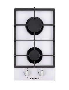 Encimera Corbero CPCGY212DWCI2  2f  Cristal Blanco