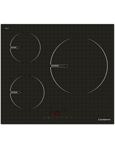 Induccion Corbero CCIG367  3zonas  XL 28cm  6 7Kw