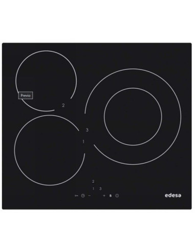 Induccion Edesa EIT6328RA  3 zonas  borde rodondo