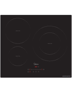 Inducci  n Midea MIH740T278K0  3 Zonas  60cm  Negro