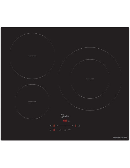 Inducci  n Midea MIH740T278K0  3 Zonas  60cm  Negro