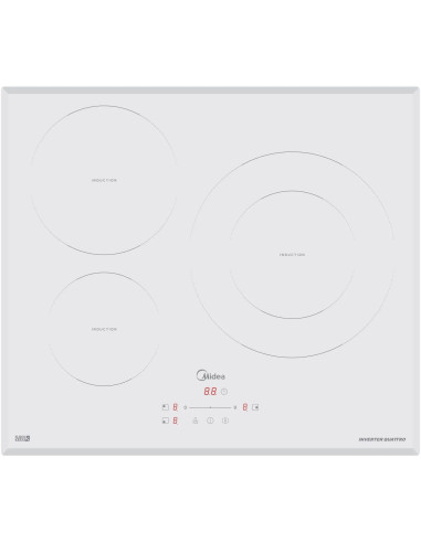 Inducci  n Midea MIH740T278W1  3 Zonas  60cm  Blanc