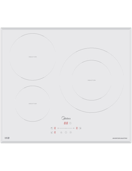Inducci  n Midea MIH740T278W1  3 Zonas  60cm  Blanc