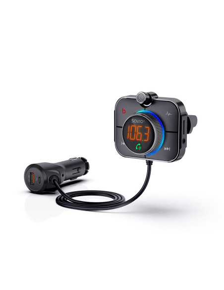 Transmisor Bluetooth para coche Savio TR14 Digital