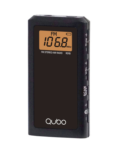 RADIO BOLSILLO QUBO RD10 AURICULAR INCLUIDO