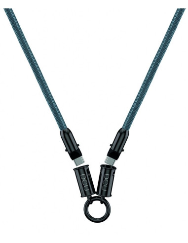 Cord  n cable DCU TIPO C A C 60W 1 2m GRIS TRENZADO