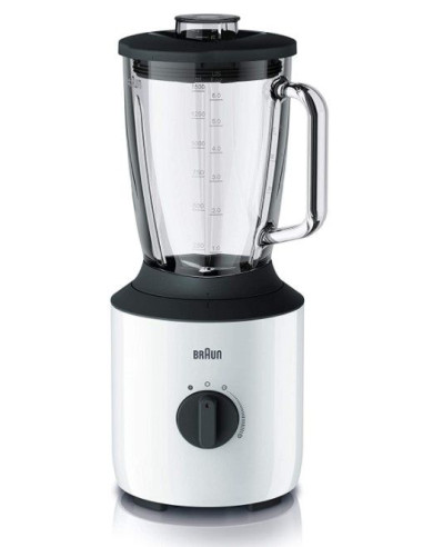Batidora Vaso Braun JB3150WH  1 5L  Vaso cristal