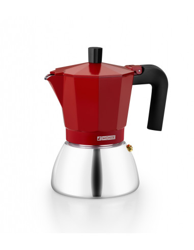 Cafetera Monix M863109 9T Induction Inox RED
