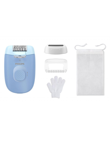 Depiladora Philips BRE24700  4000  azul