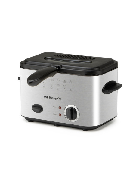 Freidora Aceite Orbegozo FDR13  1 2L  acero inox