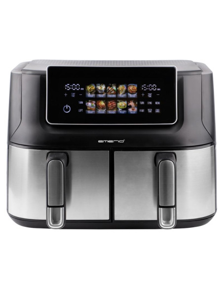FREIDORA AIRE EMERIO AF132787 DOBLE CUBETA 4 5 4 5